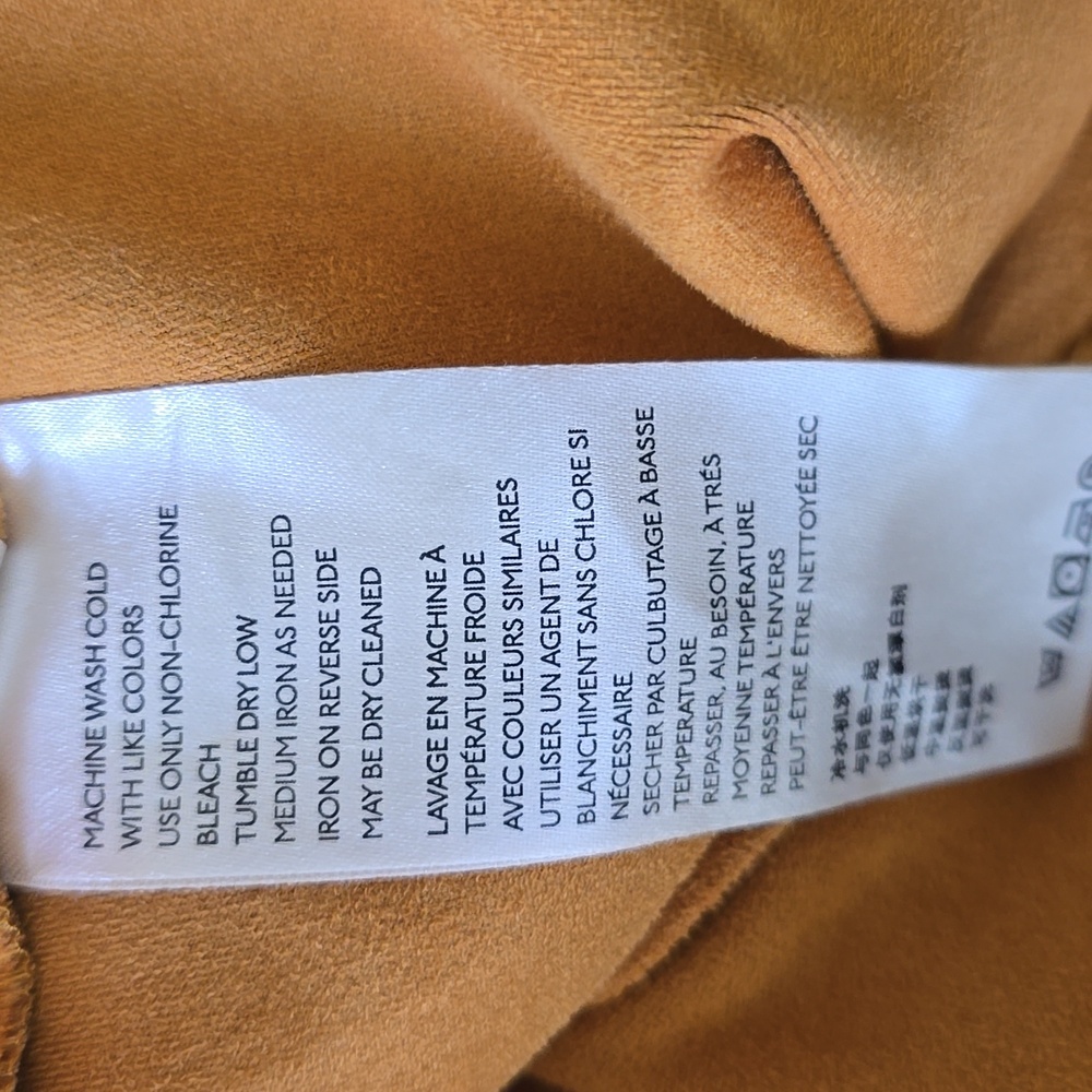 ANTHROPOLOGIE Cosima Flounced Faux Suede Midi Skirt by Maeve Size 16 - Picture 7 of 8